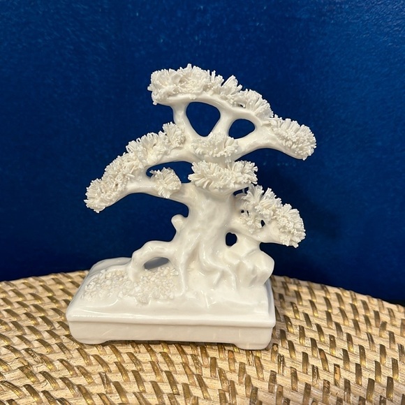 Vintage Ardalt Lenwile BONSAI White Spaghetti Porcelain Verithin Tree Japan - Picture 1 of 5